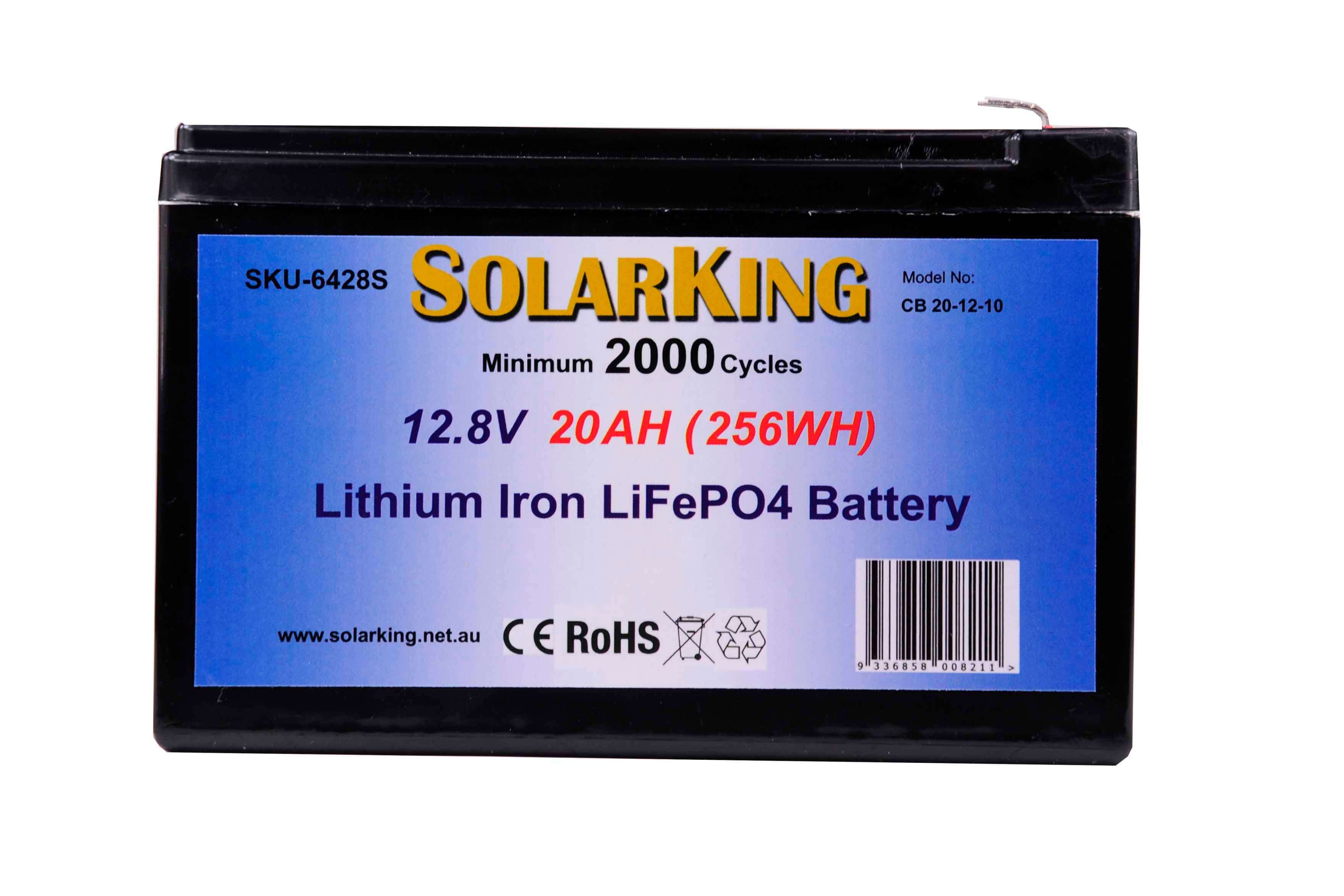 20AH SolarKing Lithium Battery CB-20-12-10