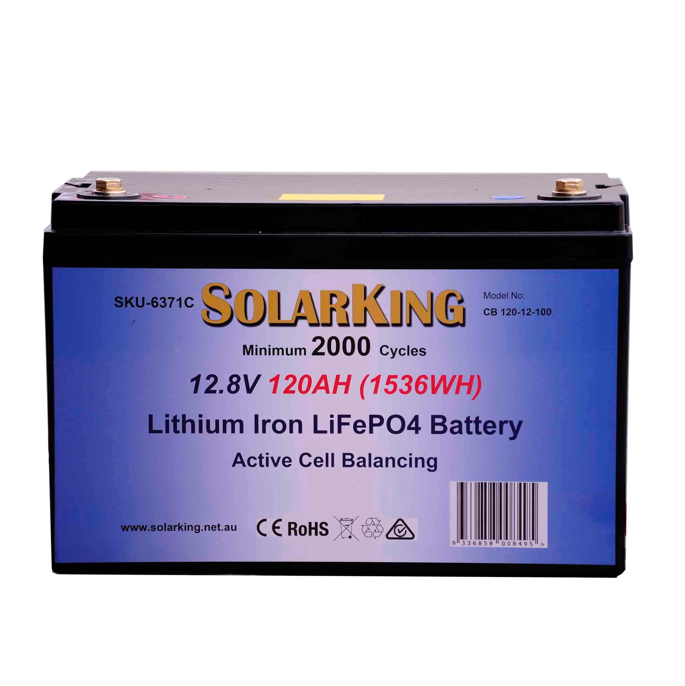 120AH Lithium Iron SolarKing Battery CB-120-12-100