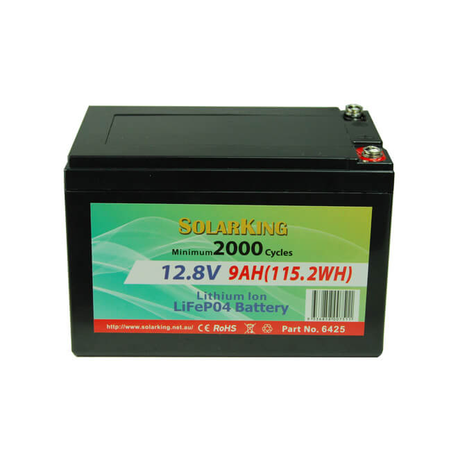 9AH Lithium LiFe PO4 SolarKing Battery - LB-9-12-10