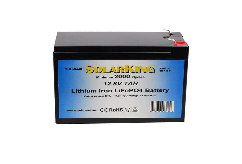 7AH Lithium LiFe PO4 SolarKing Battery -CB-7-12-5