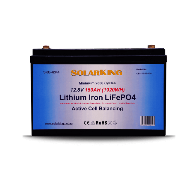 12.8V 150AH   Solarking Lithium Iron Battery Plastic Case CB-150-12-100