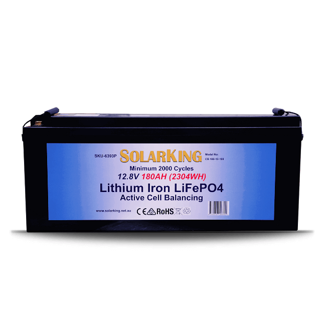 12.8V 180AH  Solarking Lithium Iron Battery Plastic Case  CB-180-12-100