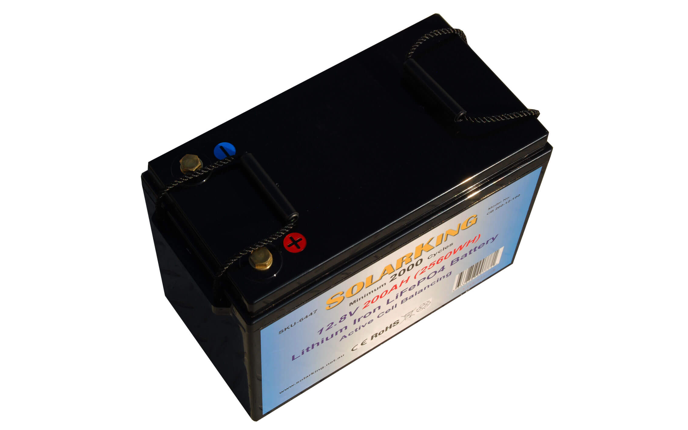 12.8V 200AH  Solarking Lithium Iron Battery Plastic Case CB-200-12-100