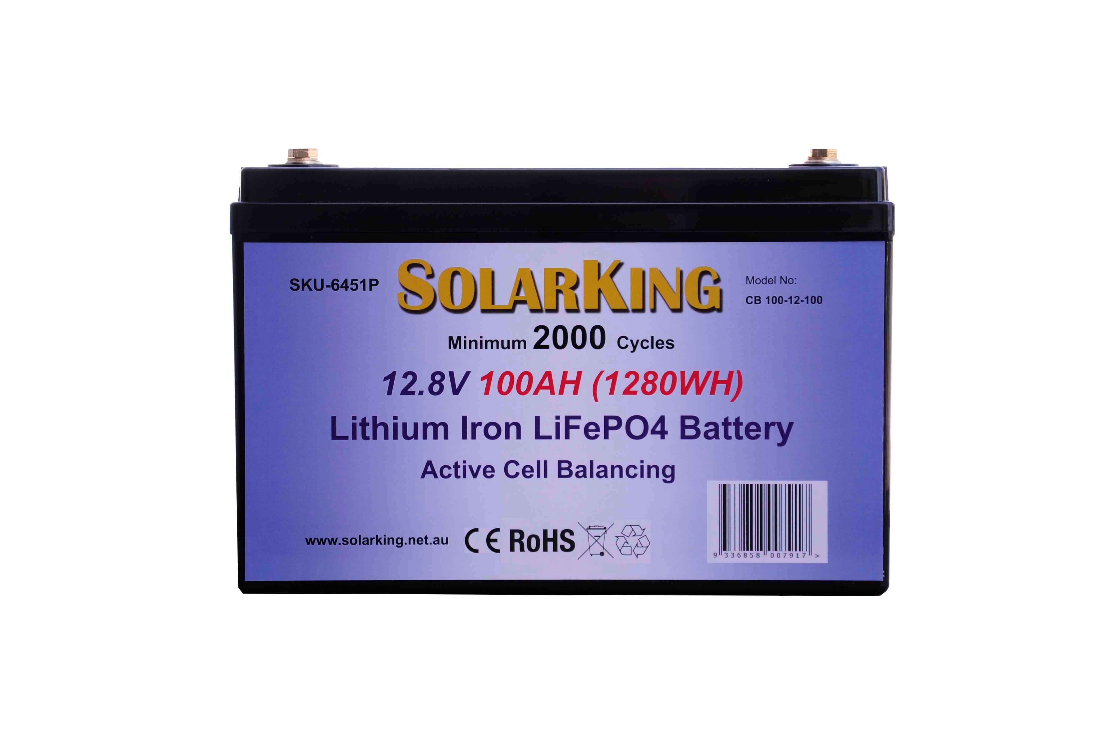 100AH Lithium Iron Solar Battery CB-100-12-100