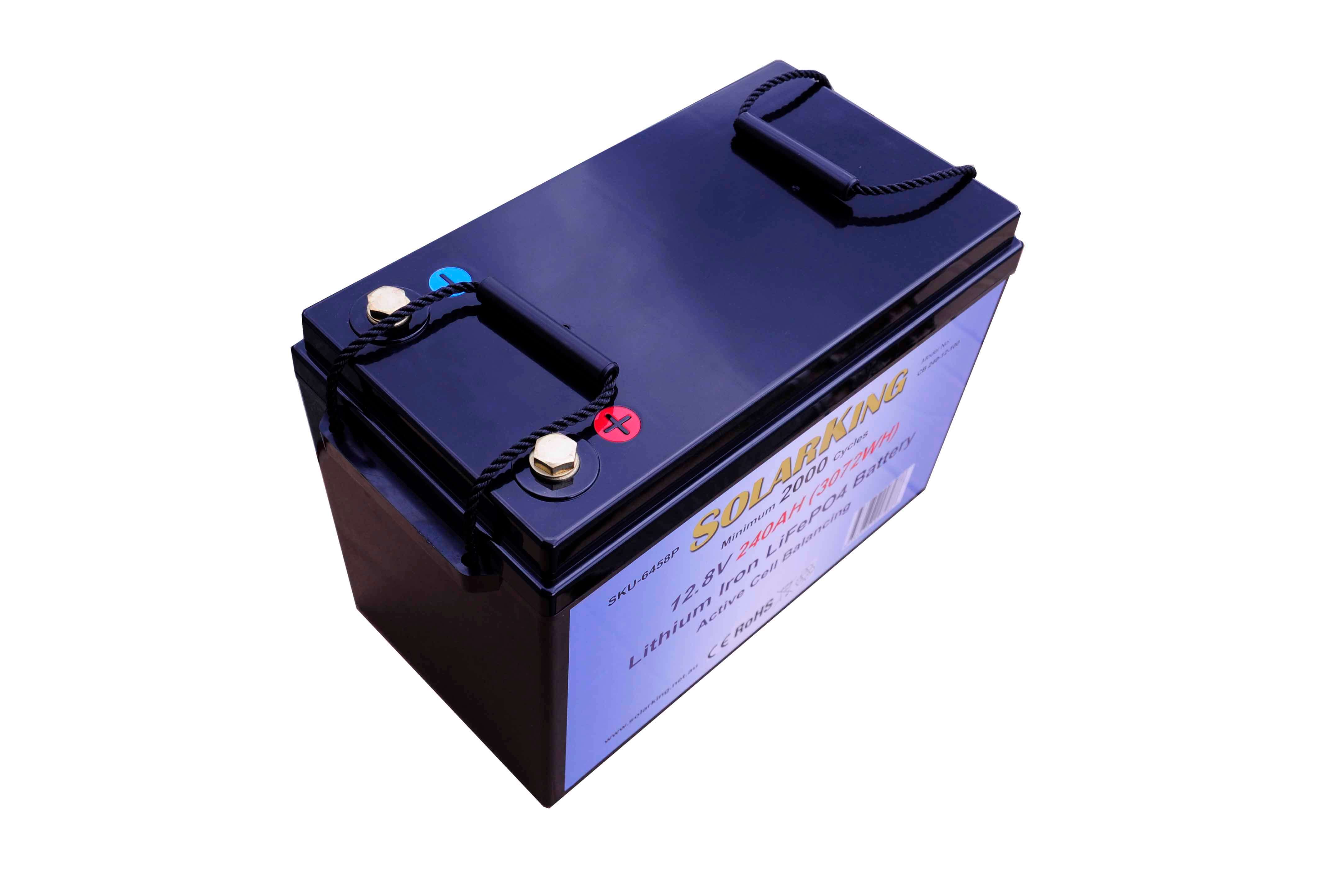 12.8V 240AH Solarking Lithium Iron Battery Plastic Case  CB-240-12-100