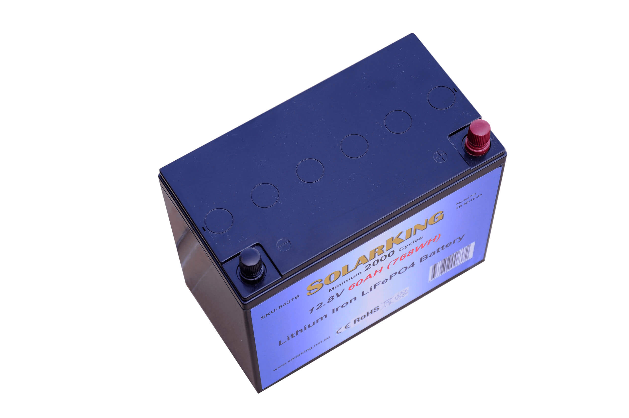 60AH Lithium Iron SolarKing Battery CB-60-12-30