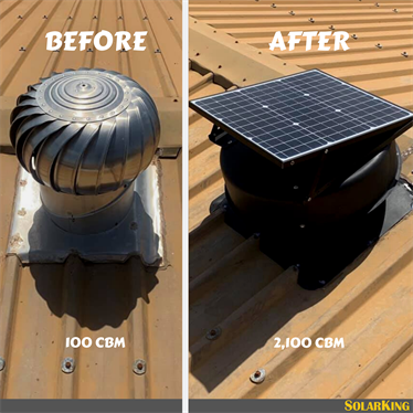 Solar Roof Turbine Vent